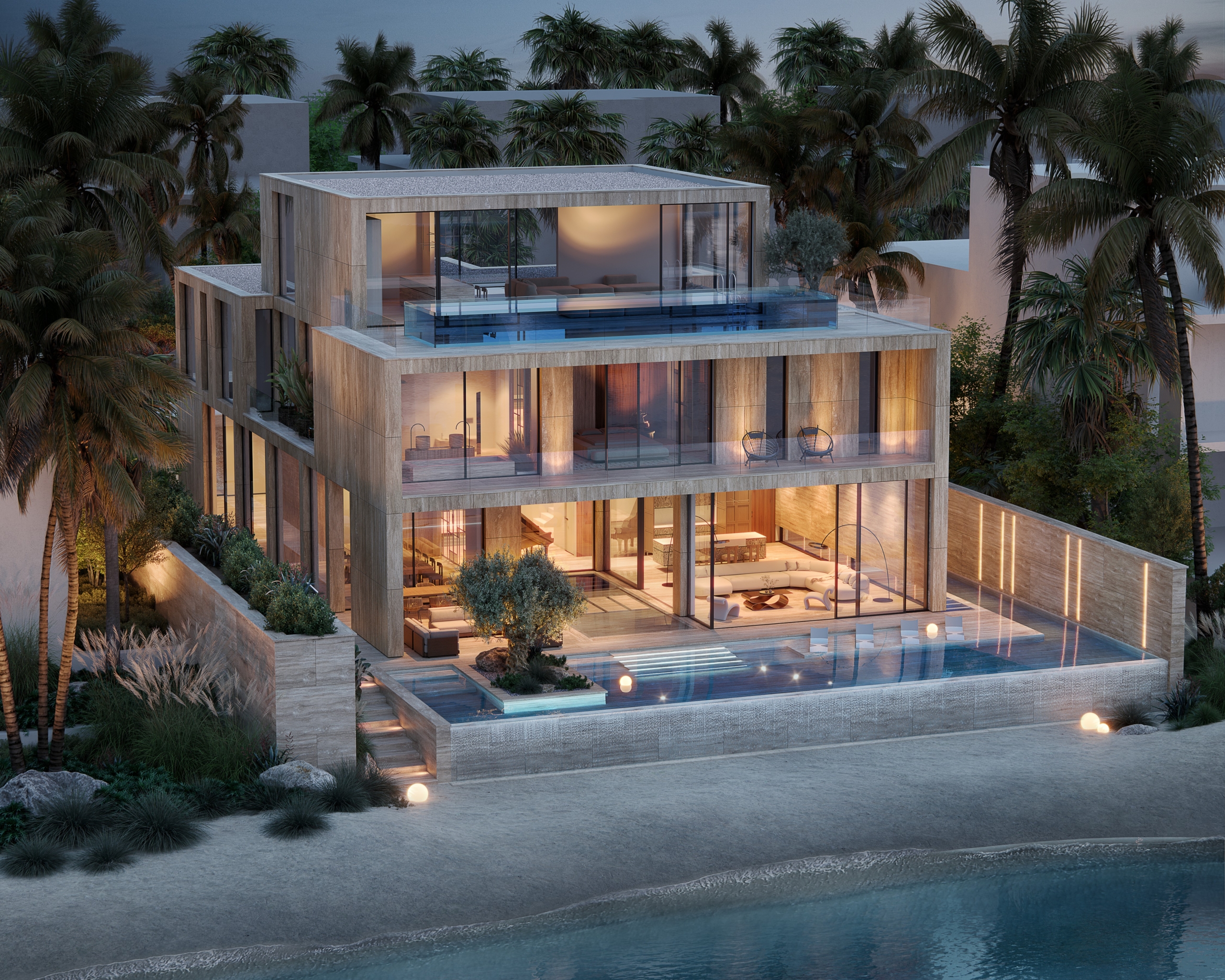 Dubai South Villa_Exterior_night_Cam03_080223